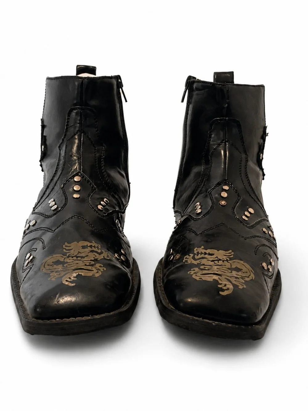Vintage Faranzi leather ankle boots - Mens Size, 11